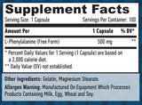 L-fenylalanín 500 mg / 100 čiapky