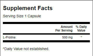 L -prolina 500 mg - 100 kapsúl