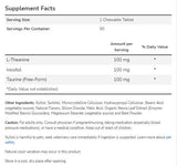 L-theanine 100 mg žuvateľný | s inositol a taurín - 90 žuvateľných tabliet