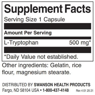 L -tryptofan 500 mg / 60 čiapky - 0