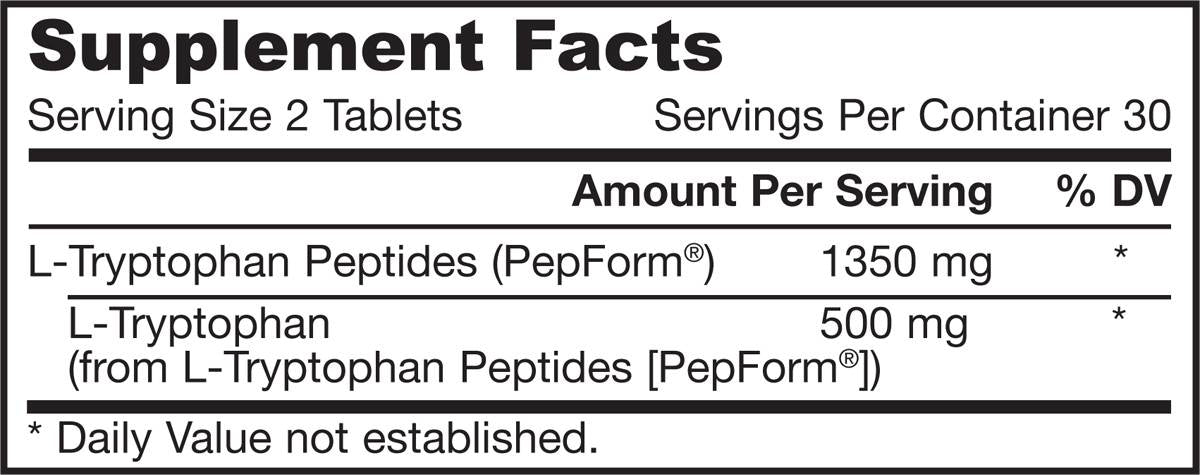 L-tryptofan peptid 60 tablety
