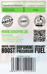 L -Tyrosín 500 mg - 120 kapsúl