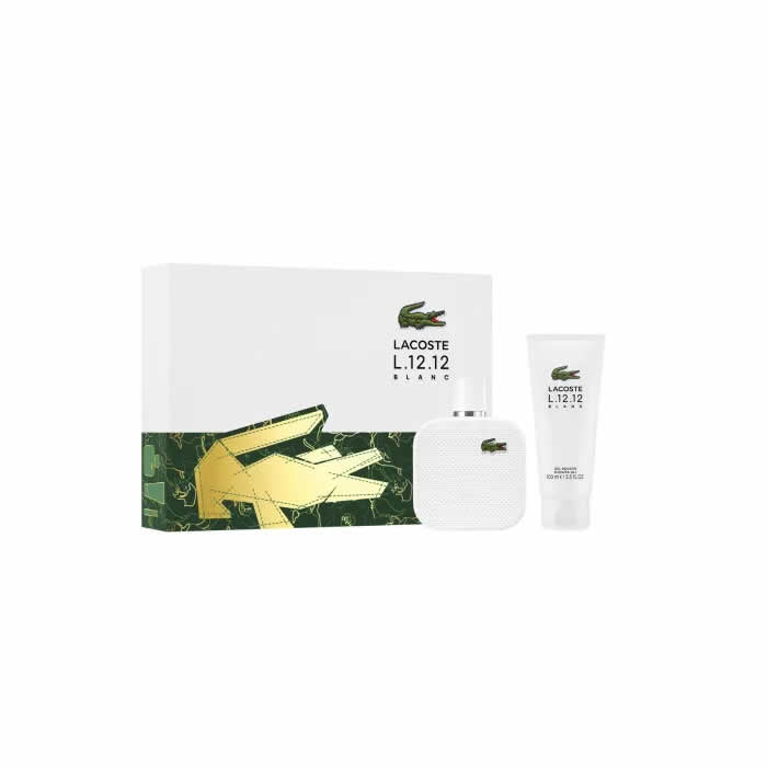 <tc>LACOSTE</tc> L.12.12 Blanc pánska toaletná voda s rozprašovačom 100 ml sada 2 kusov