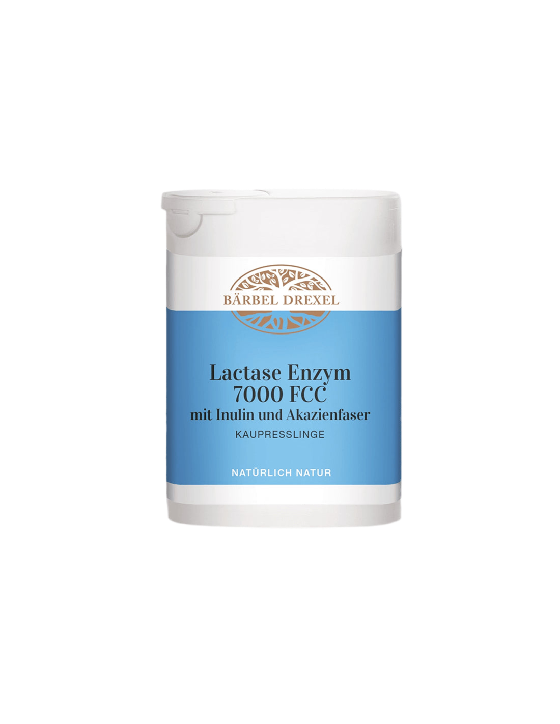 Lactase Enzym 7000 FCC s inulínom a akazienfaserom / enzým laktáza, 75 žuvacích tabliet <tc>Bärbel Drexel</tc>
