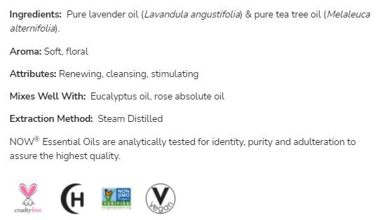 Zmes levanduľového a čajového stromového oleja - 30 ml