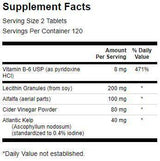 Lecitín, kelp, b -6 a jablčný ocot 428 mg - 240 tabliet