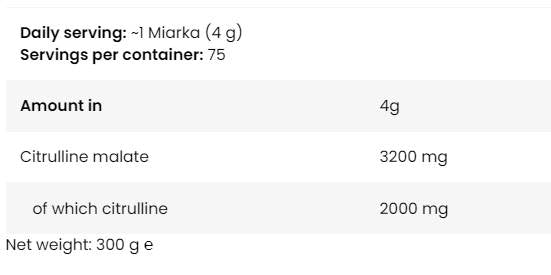 Levrolegendary Citrulline | Prášok malátu citrullínu - 300 gramov