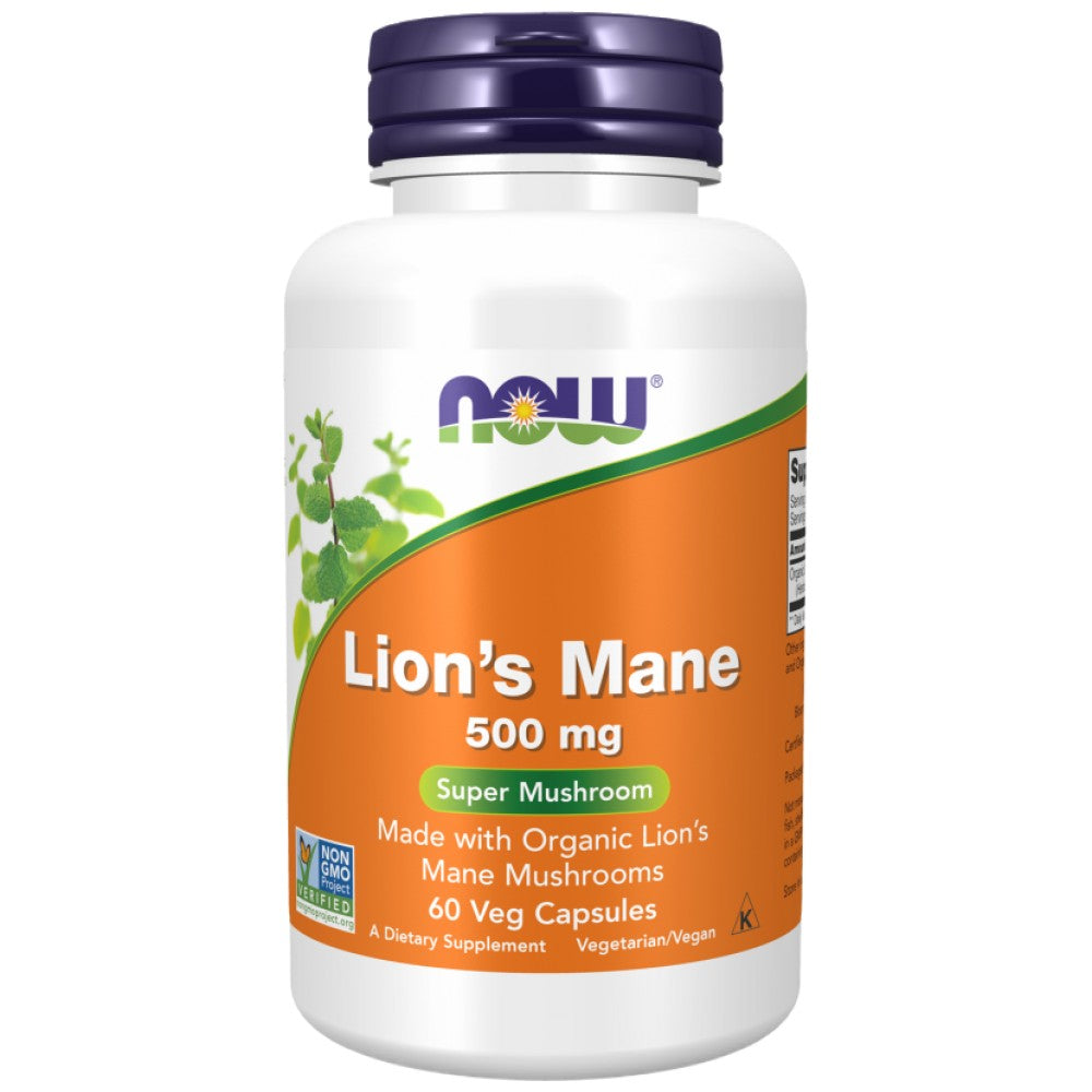 Lion's Mane 500 mg | Vyrobené z húb organických levov - 60 kapsúl