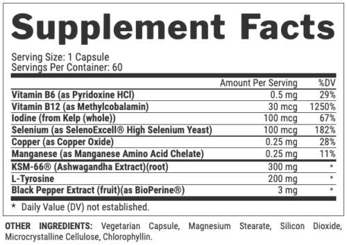 LiPo 6 čierne tyrolovské ultra koncentrát | Metabolický vzorec štítnej žľazy - 60 kapsúl