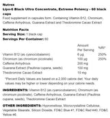 Lipo-6 Black Ultra Concentrát | Extrémna sila 60 kapsúl
