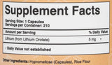 Lítium orotát 5 mg - 210 kapsúl