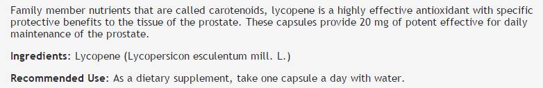 Lykopén 20 mg - 60 kapsúl