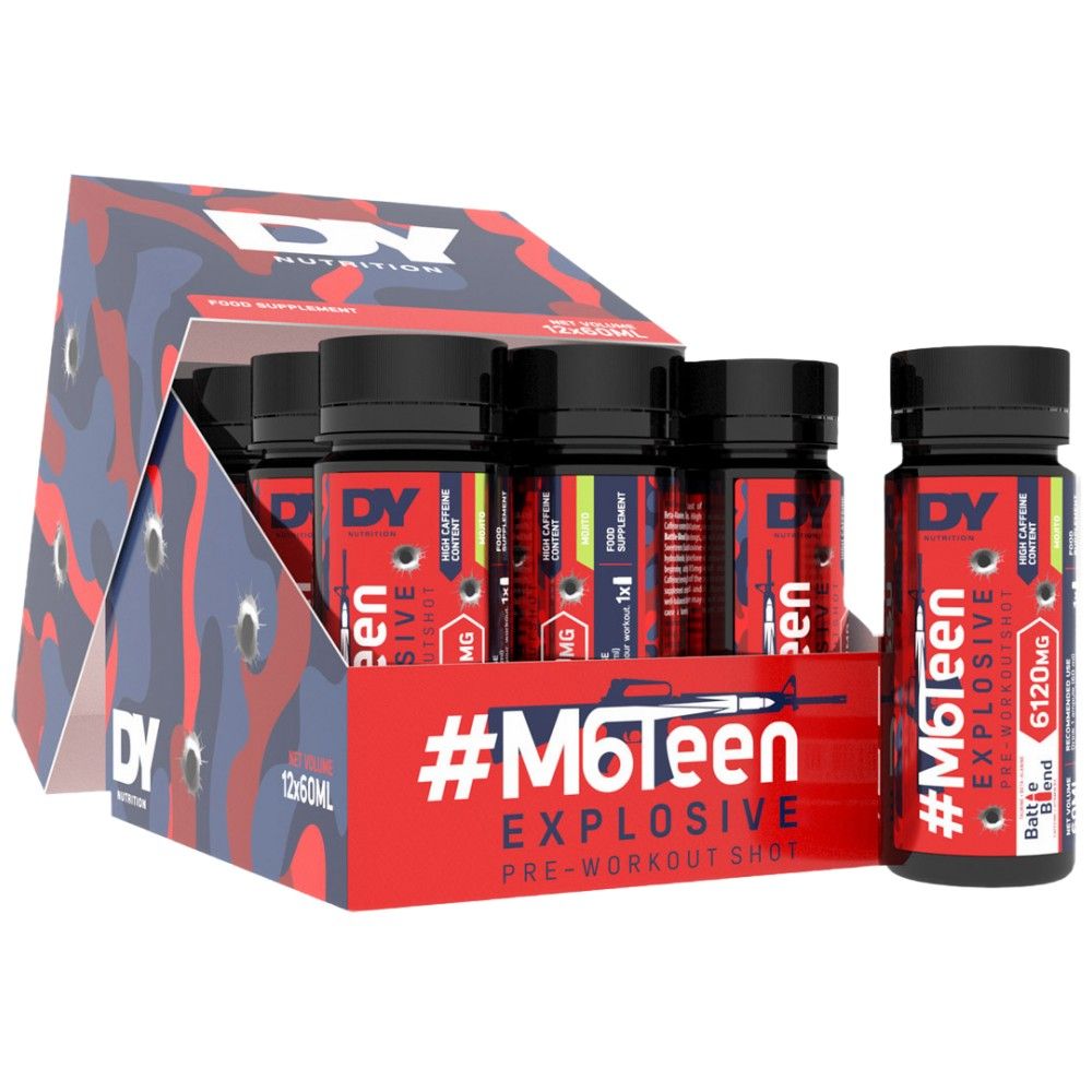 M6teen výbušný / pred cvičením - 12 x 60 ml