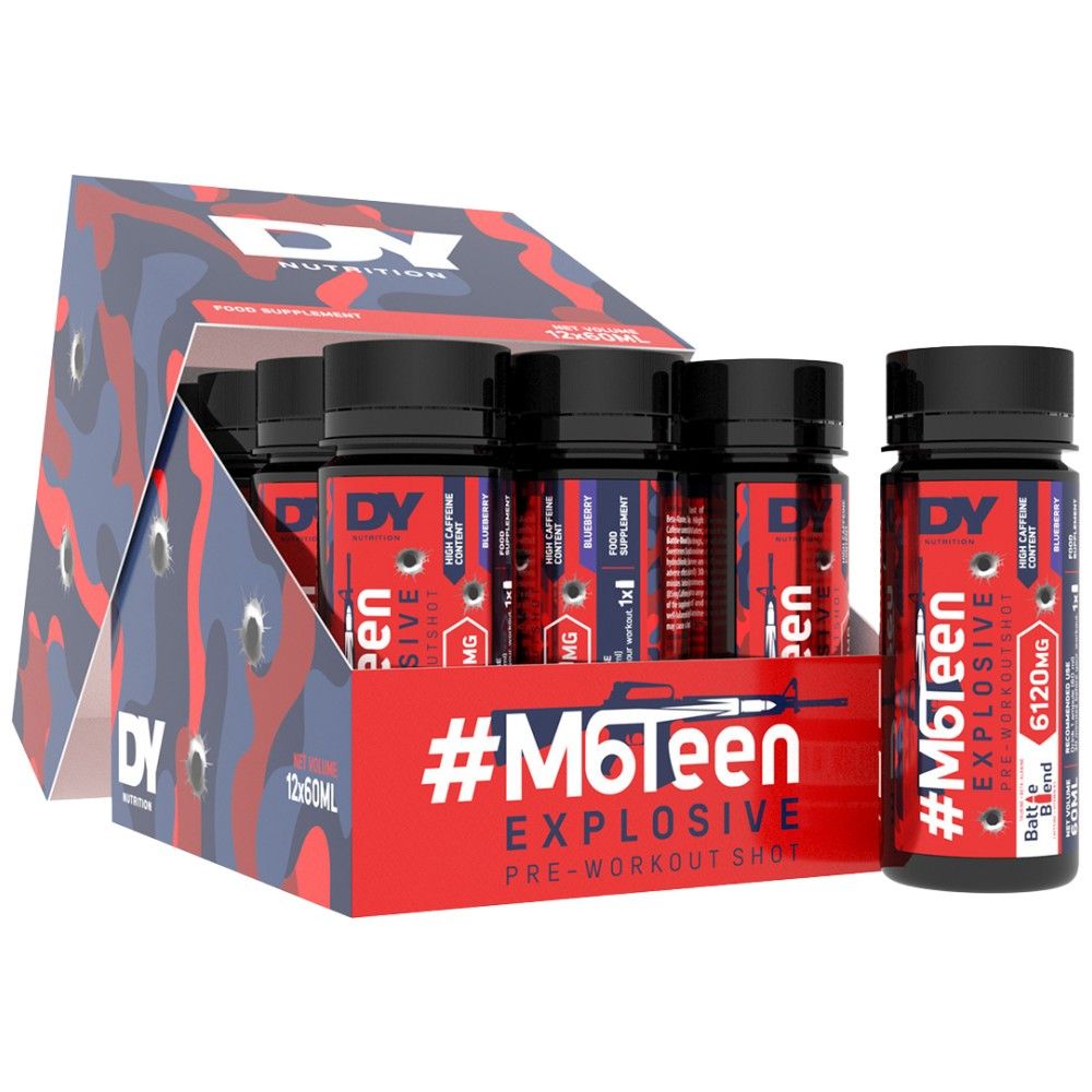 M6teen výbušný / pred cvičením - 12 x 60 ml