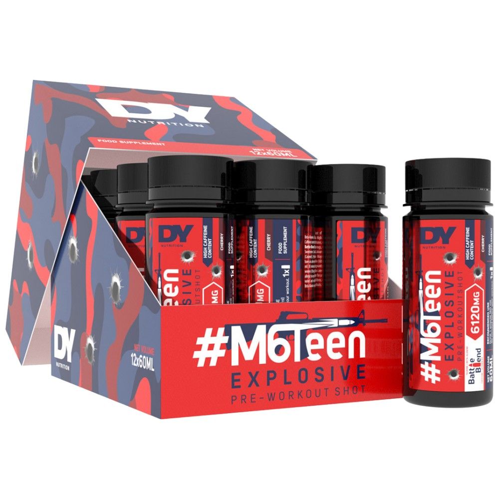 M6teen výbušný / pred cvičením - 12 x 60 ml