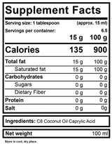 Olej MCT 100% kvapalina C8 - 500 ml