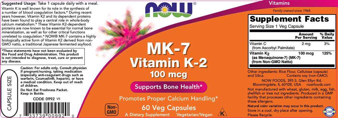 Vitamín MK-7 K-2 100 mcg-60 kapsúl