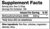 MSM 500 mg / 180 uzáverov