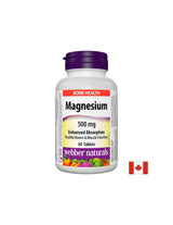 Horčík 500 mg x 60 tabliet s optimálnou absorpciou <tc>Webber Naturals</tc>
