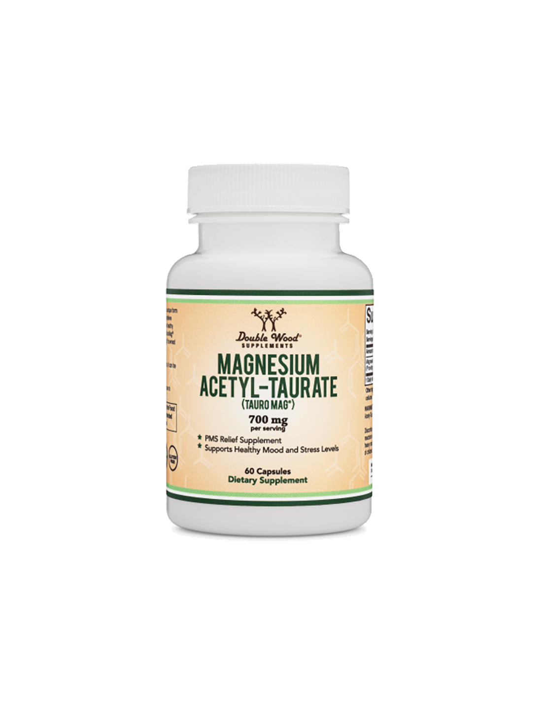 Magnézium Acetyl-taurát (TAURO-MAG®), 60 kapsúl <tc>Double Wood</tc>
