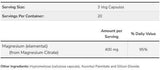 Citrát horečnatý 400 mg - 60 kapsúl