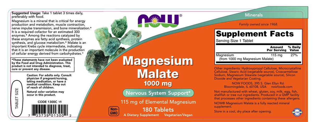Horčík Malate 1000 mg - 180 tabliet