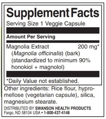 Magnolia extrakt 200 mg | Štandardizované - 30 kapsúl