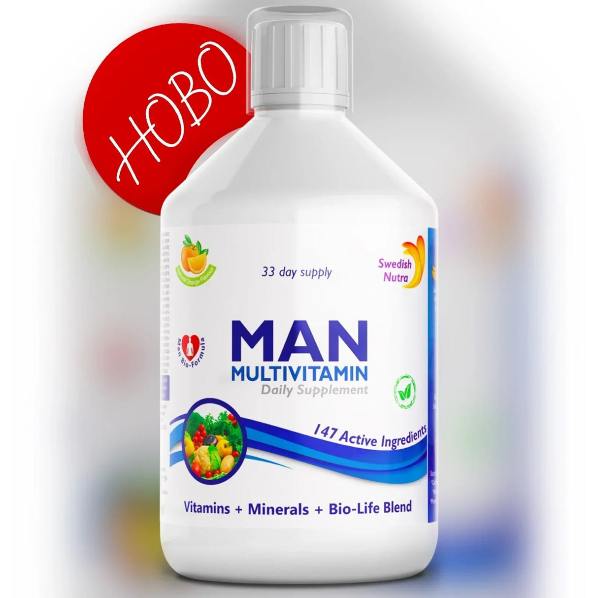 Muž multivitamíny pre mužov s kolagénom 1497 mg - 147 účinných látok /500 ml /