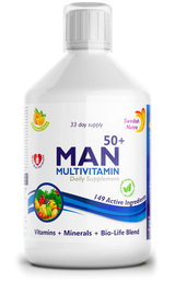 Muž 50+ multivitamíny pre mužov s kolagénom 1497 mg - 149 účinných látok /500 ml /