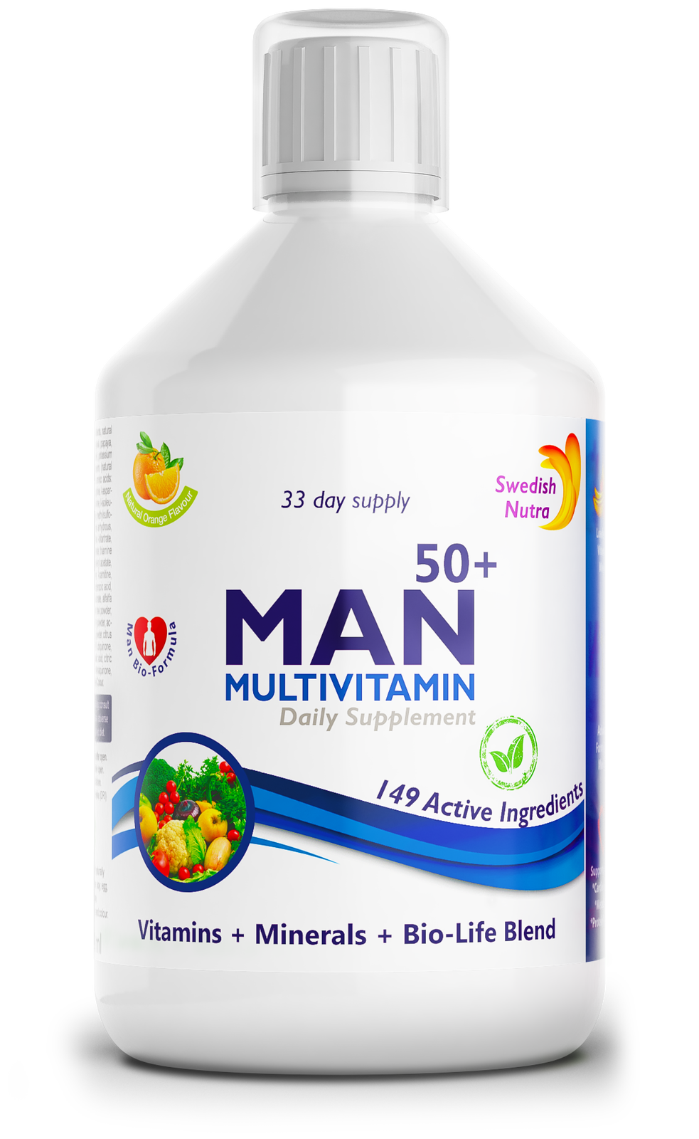 Muž 50+ multivitamíny pre mužov s kolagénom 1497 mg - 149 účinných látok /500 ml /