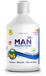 Muž 50+ multivitamíny pre mužov s kolagénom 1497 mg - 149 účinných látok /500 ml /