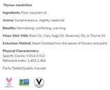 Marjoram Oil | 100% čistý týmus mastichina - 30 ml