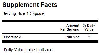 Huperzine A 200 mcg - 30 kapsúl