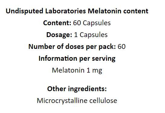 Melatonín 1 mg - 60 kapsúl