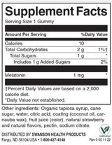Gummies melatonínu s nízkou dávkou 1 mg | Strawberry - 60 žuvateľných tabliet