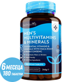 Multivitamíny a minerály mužov 180 vegánskych tabliet