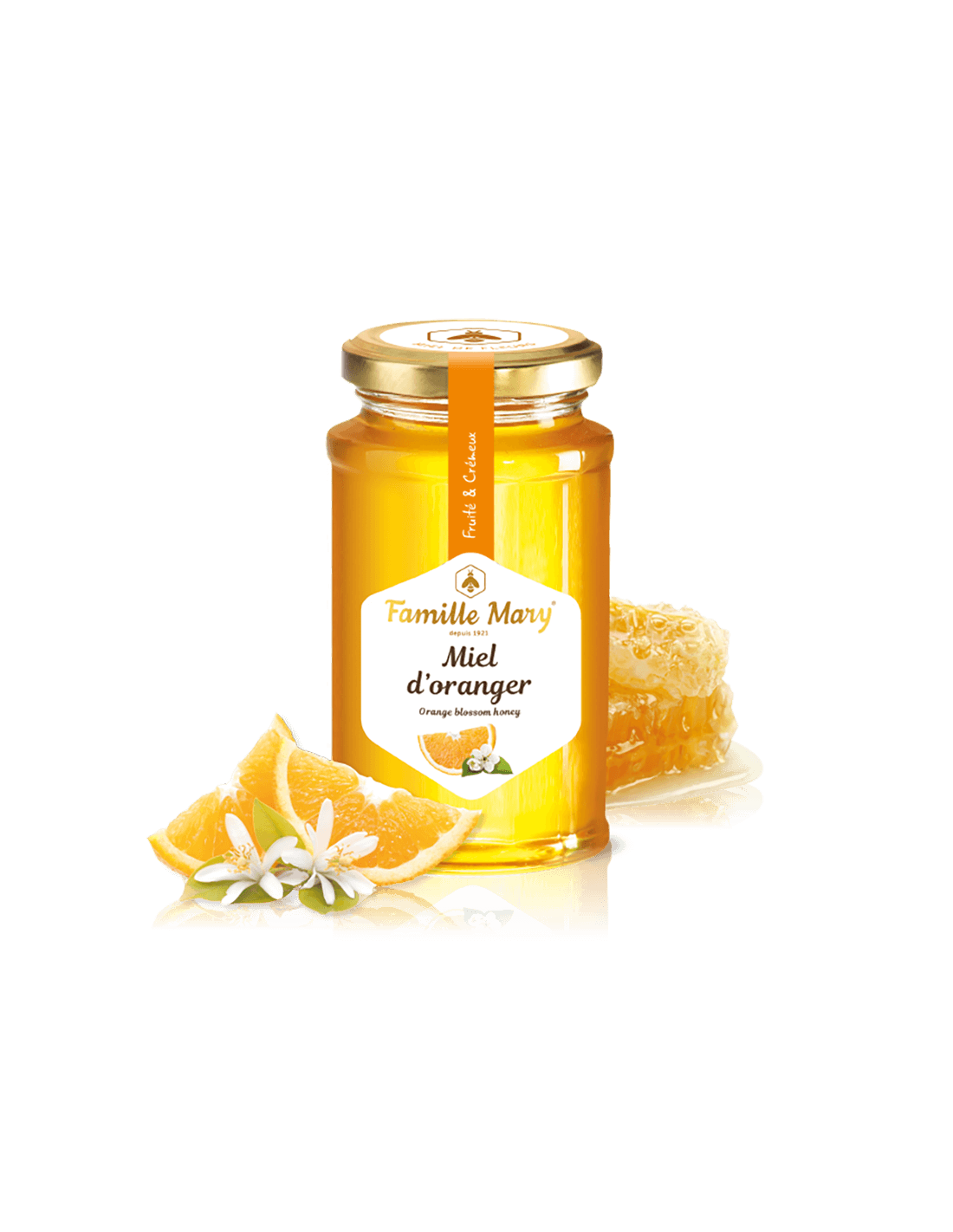 Miel D 'Oranger des Vergers de Valence / Orange Blossom Honey (Valencia, Španielsko), 360 G Famille Mary