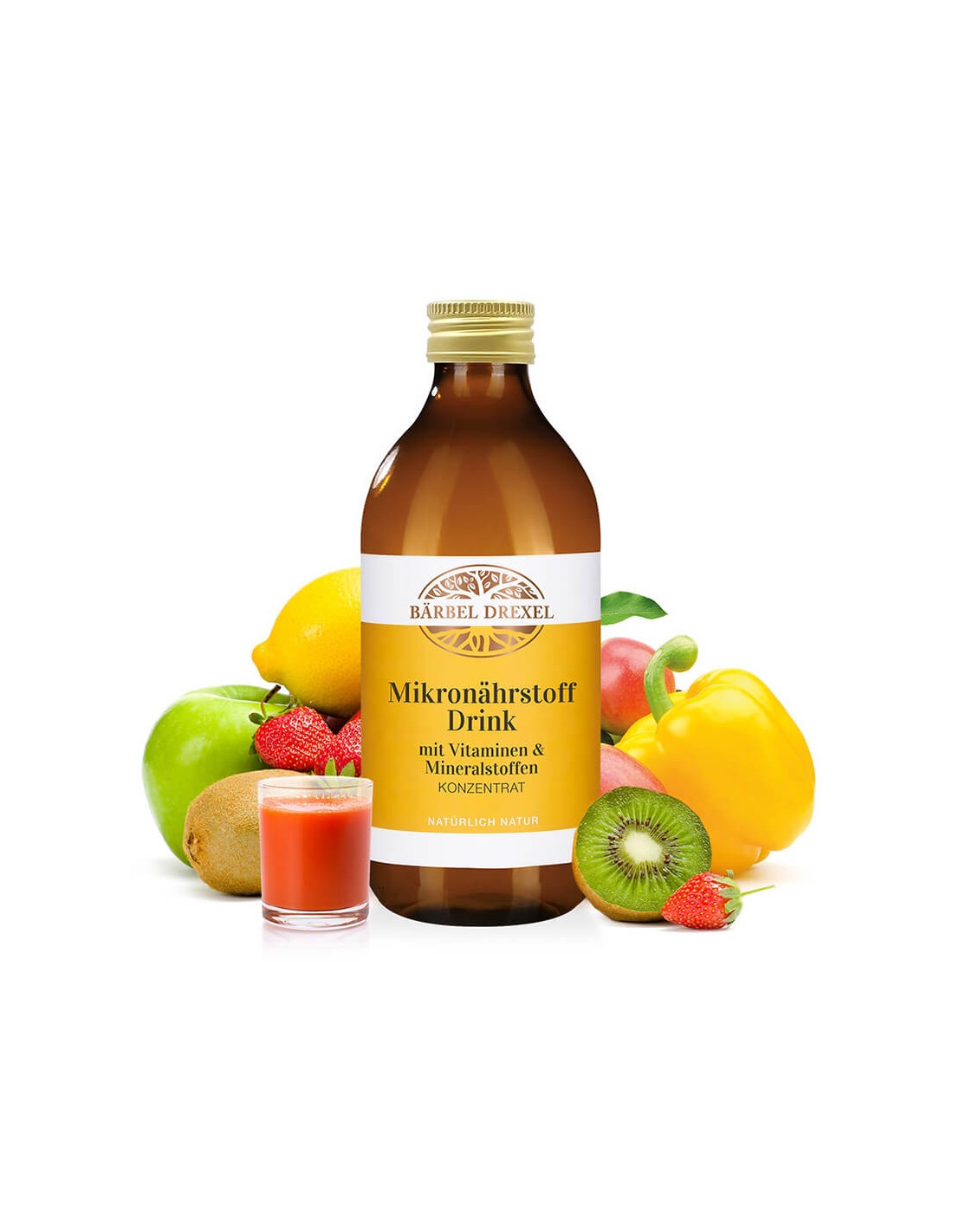 Mikronährstoff Drink mit Vitaminen &amp; Mineralstoffen / Tekuté vitamíny, minerály a stopové prvky, 300 ml <tc>Bärbel Drexel</tc>