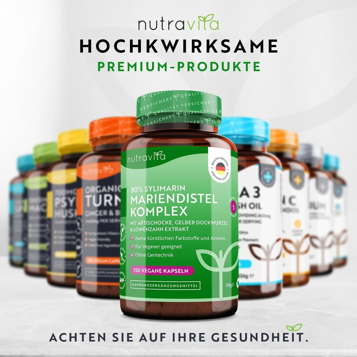 Komplex z ostropestreca mariánskeho (80% silymarín) - 150 Vcaps <tc>Nutravita</tc>
