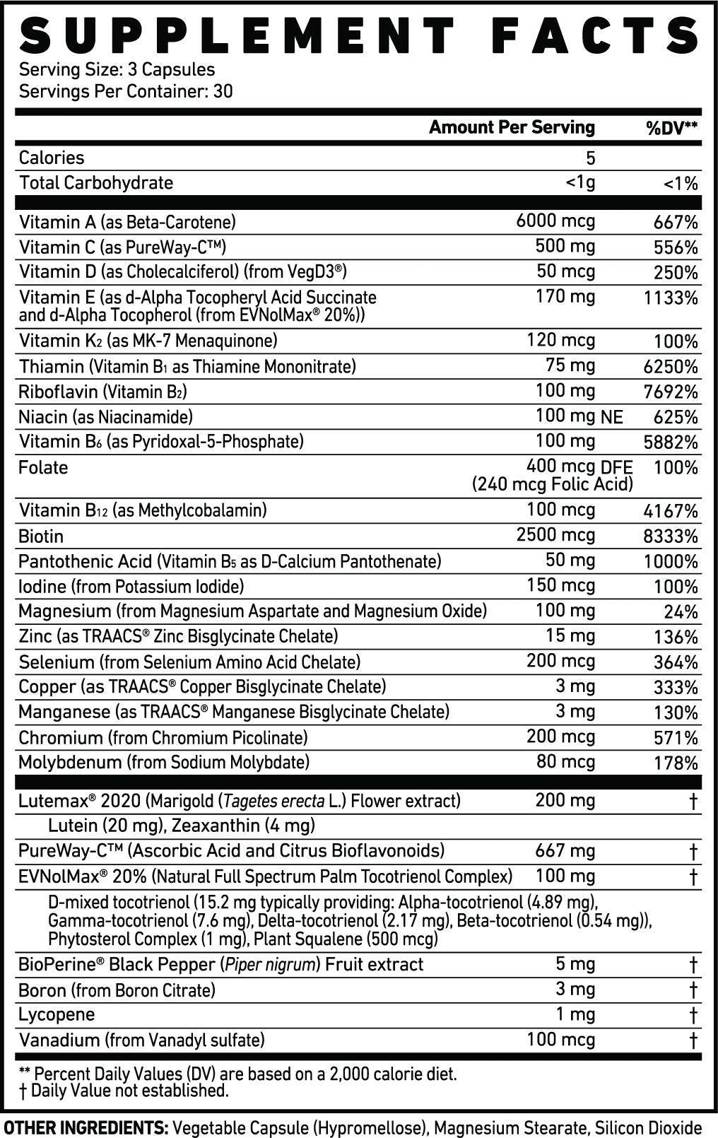 Multi | Športové vitamíny a minerály - 90 kapsúl