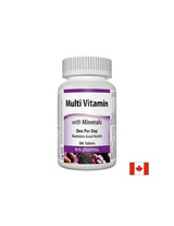 Multivitamín s minerálmi - Multivitamíny + minerály, 100 tabliet <tc>Webber Naturals</tc>