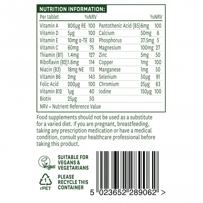 Multi-vitamíny a minerály bez železa (viacerí vitamíny a minerály)