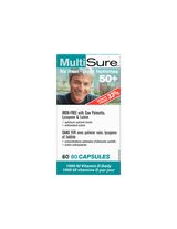 MultiSure® Muži 50+ / multivitamíny pre mužov 50+ (s luteínom, lykopénom a pílom palmetto), 80 kapsúl