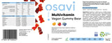Multivitamínové vegánske gumové medveď | Oranžová, malina, čučoriedka - 60 gumových cukroviniek