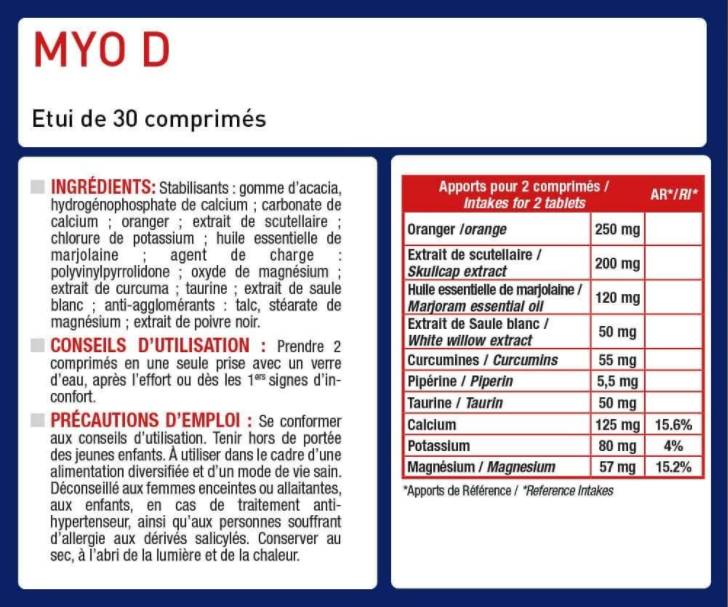 Myo D® | Svalová relaxácia - 30 tabliet
