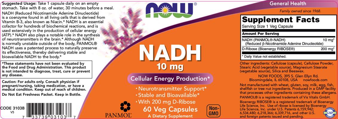 NADH 10 mg + 200 mg ribózy [60 kapsúl]