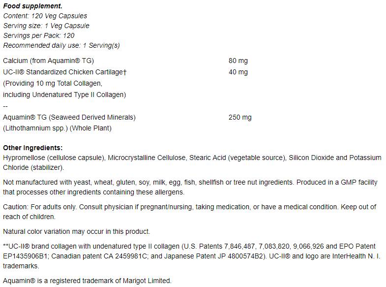 UC II / Typ 2 kolagén 40 mg - 120 kapsúl