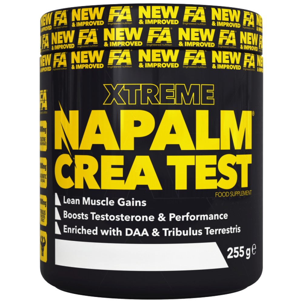 Napalm Crea Test s DAA & Tribulus - 255 gramov
