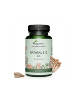 Prírodný B12 BIO aus Shiitake/ Vitamín B12 (z bio liečivých húb shiitake), 60 kapsúl, 100% vegan <tc>Vegavero</tc>