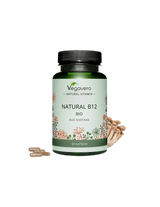 Prírodný B12 BIO aus Shiitake/ Vitamín B12 (z bio liečivých húb shiitake), 60 kapsúl, 100% vegan <tc>Vegavero</tc>